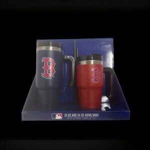 Boston Red Sox Home/Away Tumbler Set 24oz and 34oz MLB Team logo New in Box